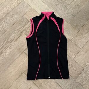 🍋 LULULEMON athletica Black and Pink Tank Top perfect for golf or running